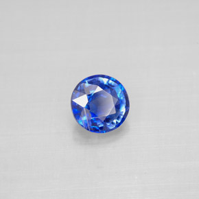 كيانيت طبيعي بلون أزرق، وزن ‎1.00‎ قيراط، شكل دائري، مقاس ‎5.88‎ مم