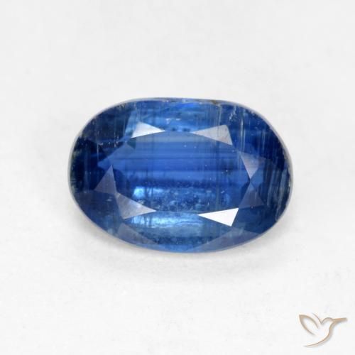 0.98ct طبيعي أزرق غامق الكيانيت, بيضوي, SI