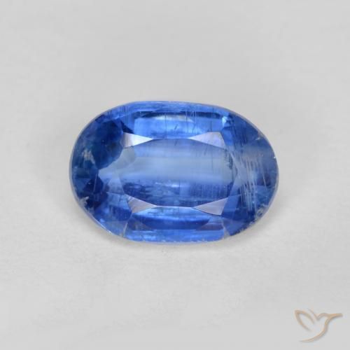 1.07ct طبيعي أزرق غامق الكيانيت, بيضوي, SI