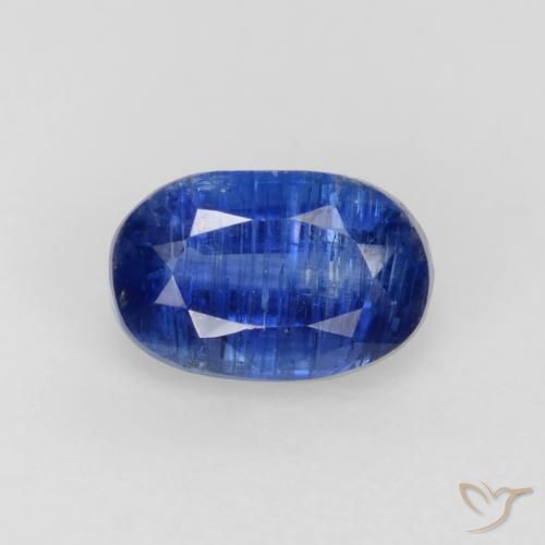 0.74ct طبيعي أزرق غامق الكيانيت, بيضوي, SI-I1