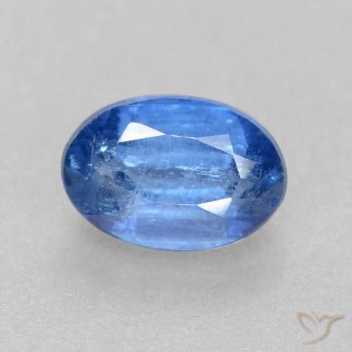0.69ct طبيعي أزرق لامع الكيانيت, بيضوي, SI-I1