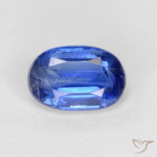 0.71ct طبيعي أزرق بحرى الكيانيت, بيضوي, SI-I1
