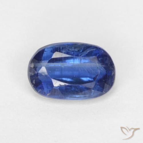 0.68ct طبيعي ازرق غامق الكيانيت, بيضوي, SI-I1