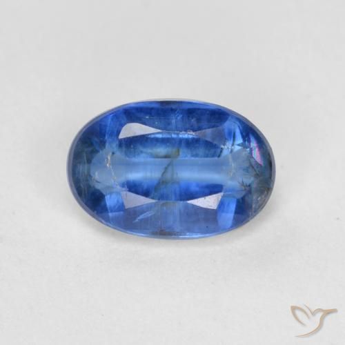 0.64ct طبيعي أزرق غامق الكيانيت, بيضوي, SI-I1