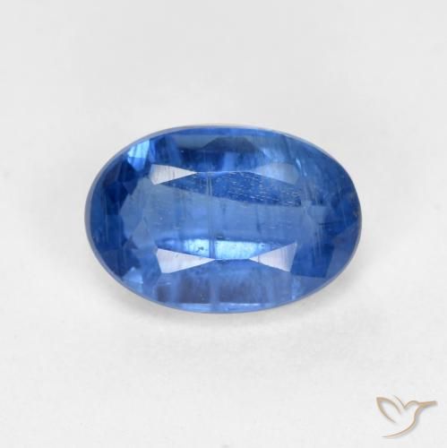 0.69ct طبيعي أزرق بحرى الكيانيت, بيضوي, SI-I1