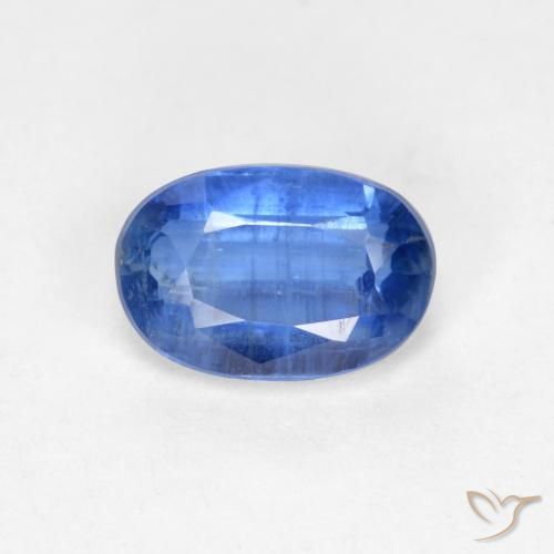 0.68ct طبيعي ازرق غامق الكيانيت, بيضوي, SI-I1