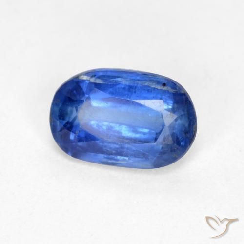 0.58ct طبيعي أزرق غامق الكيانيت, بيضوي, SI-I1