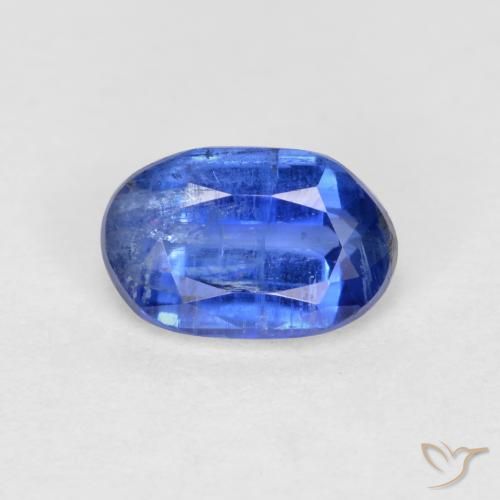 0.70ct طبيعي أزرق حقيقى الكيانيت, بيضوي, SI-I1