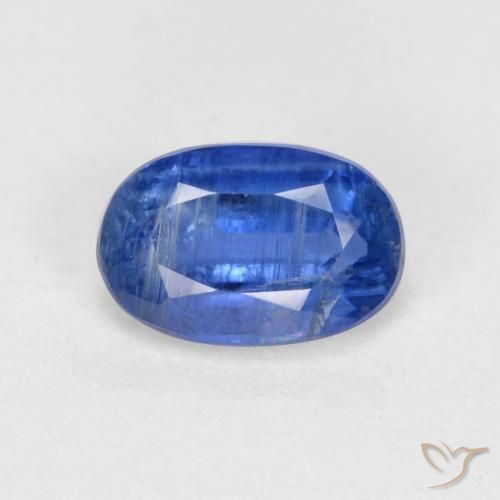 0.79ct طبيعي أزرق وردة الذرة الكيانيت, بيضوي, SI-I1