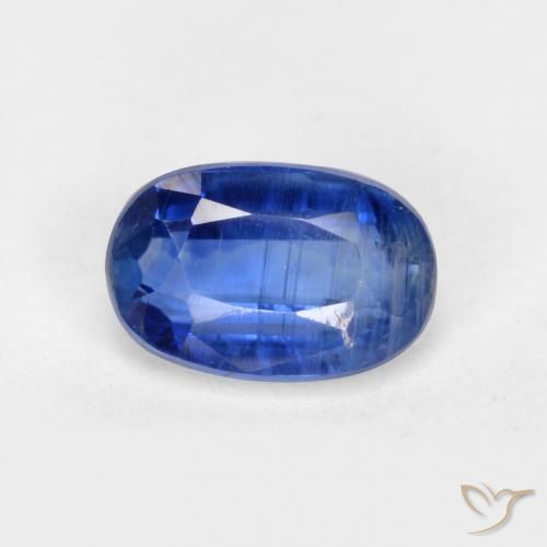 0.75ct طبيعي ازرق غامق الكيانيت, بيضوي, SI-I1