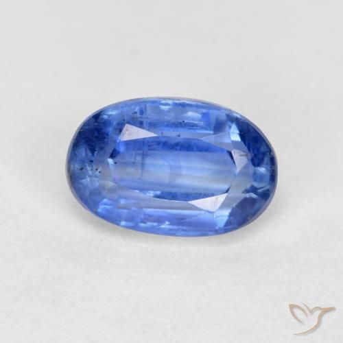 0.67ct طبيعي أزرق فاتح الكيانيت, بيضوي, SI-I1