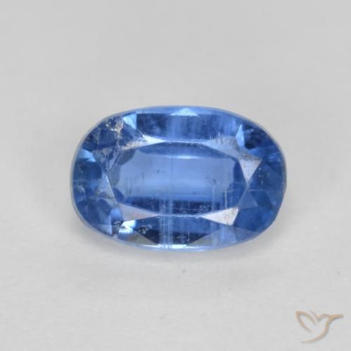 0.75ct طبيعي أزرق بحرى الكيانيت, بيضوي, SI-I1