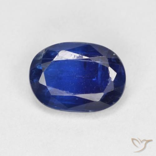 1.10ct طبيعي أزرق غامق الكيانيت, بيضوي, VS-SI