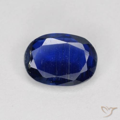 1.00ct طبيعي أزرق بحرى الكيانيت, بيضوي, SI