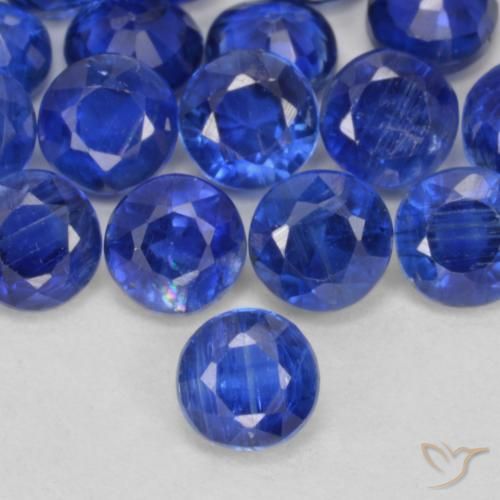 0.41ct طبيعي أزرق بحرى الكيانيت, دائري, VS-SI