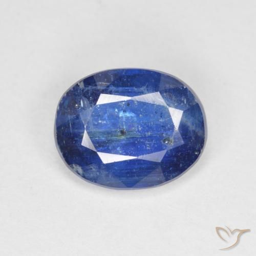 3.61ct طبيعي ازرق غامق الكيانيت, بيضوي, SI-I1