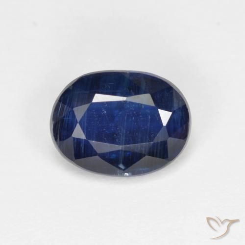 1.61ct طبيعي أزرق غامق الكيانيت, بيضوي, VS-SI
