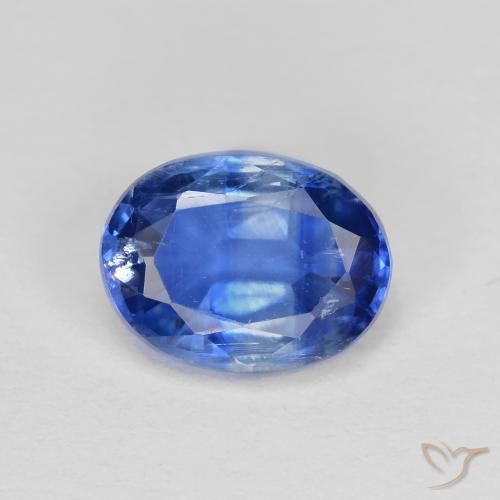1.64ct طبيعي أزرق سماوى غامق الكيانيت, بيضوي, VS-SI, Photo A