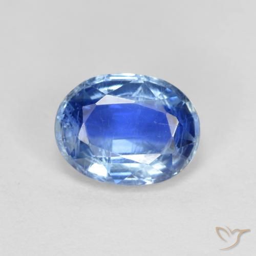 1.65ct طبيعي أزرق سماوى غامق الكيانيت, بيضوي, VS-SI