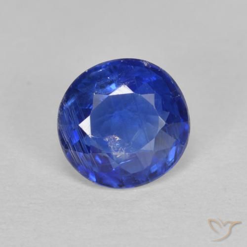 0.94ct طبيعي ازرق غامق الكيانيت, دائري, SI-I1