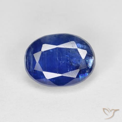 2.04ct طبيعي ازرق غامق الكيانيت, بيضوي, SI