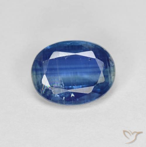 1.55ct طبيعي أزرق بحرى الكيانيت, بيضوي, SI