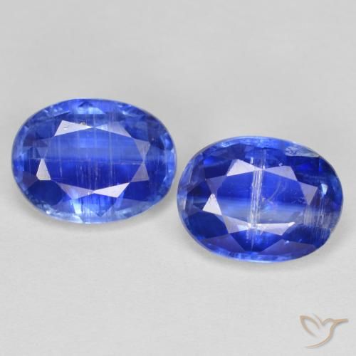 2.98ctw طبيعي Top Blue الكيانيت, بيضوي, SI