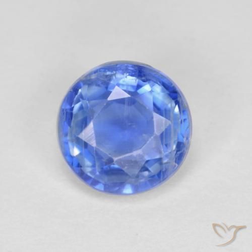 1.41ct طبيعي أزرق بحرى فاتح الكيانيت, دائري, VS-SI