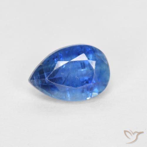 0.89ct طبيعي أزرق لامع الكيانيت, شكل الكمثرى, SI