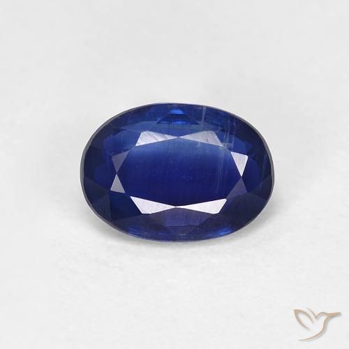 0.96ct طبيعي الأزرق الملكي الكيانيت, بيضوي, قليلا جدا