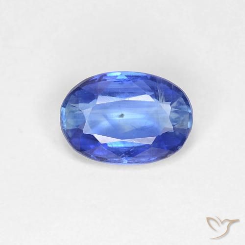 0.89ct طبيعي أزرق بحرى متوسك الكيانيت, بيضوي, قليلا جدا