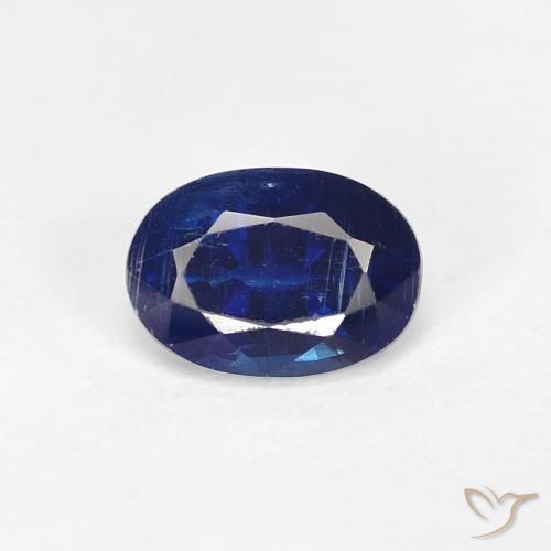 0.97ct طبيعي أزرق بحرى الكيانيت, بيضوي, قليلا جدا