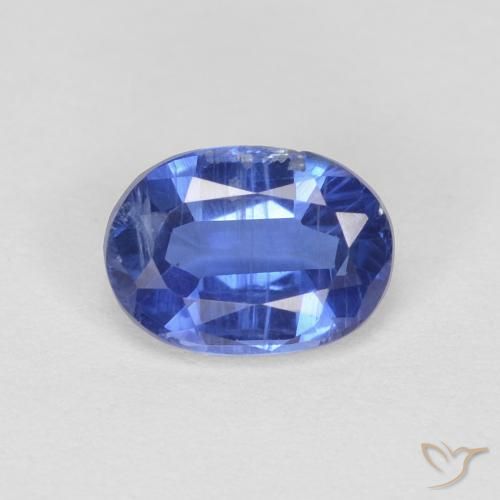 1.11ct طبيعي أزرق حقيقى الكيانيت, بيضوي, VS-SI