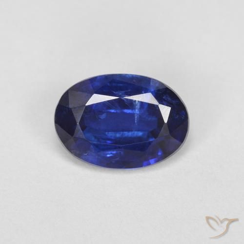 0.88ct طبيعي أزرق بحرى كثيف الكيانيت, بيضوي, VS-SI