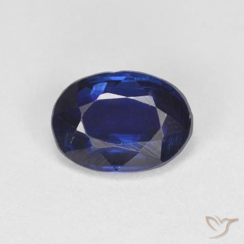 0.98ct طبيعي الأزرق الملكي الكيانيت, بيضوي, قليلا جدا