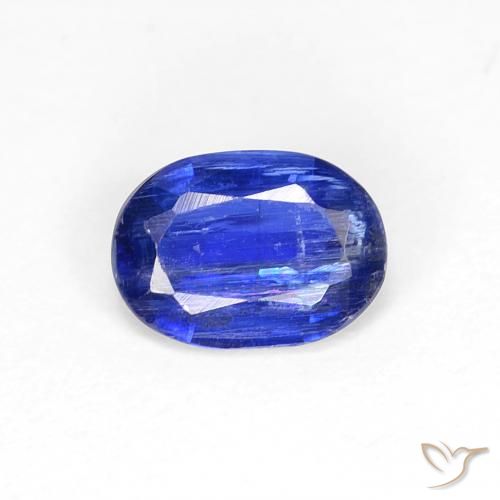 0.83ct طبيعي ازرق غامق الكيانيت, بيضوي, SI
