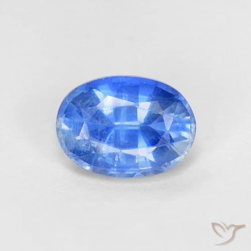 1.17ct طبيعي أزرق سماوى غامق الكيانيت, بيضوي, قليلا جدا