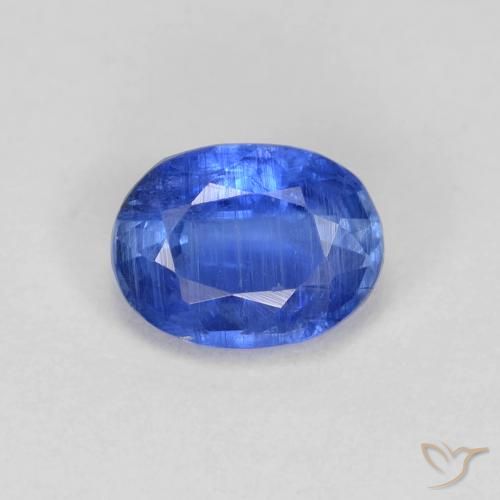 1.09ct طبيعي ازرق غامق الكيانيت, بيضوي, SI
