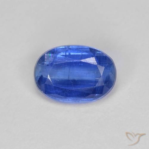 1.06ct طبيعي ازرق غامق الكيانيت, بيضوي, SI