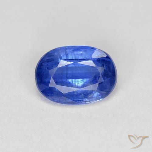 0.98ct طبيعي أزرق سماوى غامق الكيانيت, بيضوي, VS-SI