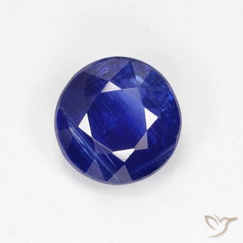 1.19ct طبيعي أزرق بحرى كثيف الكيانيت, دائري, SI