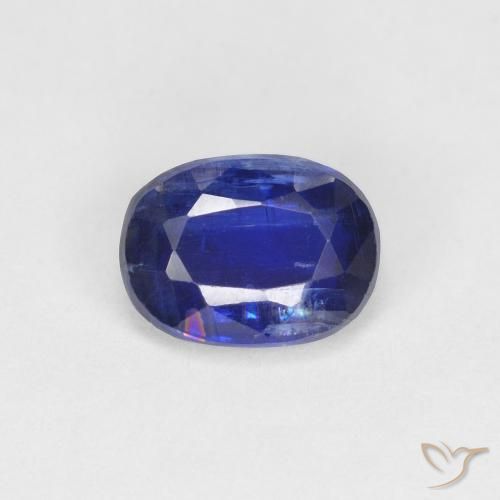 1.30ct طبيعي ازرق غامق الكيانيت, بيضوي, VS-SI
