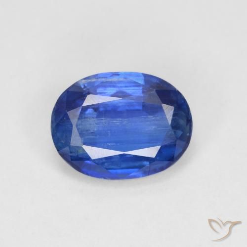 1.69ct طبيعي ازرق غامق الكيانيت, بيضوي, VS-SI