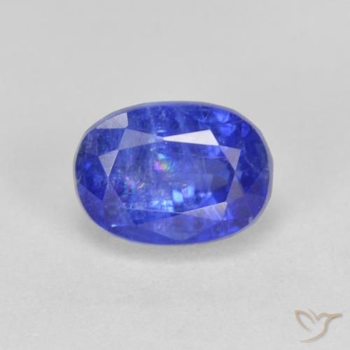 1.64ct طبيعي أزرق لامع الكيانيت, بيضوي, SI