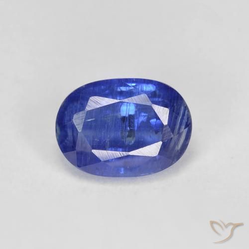 1.44ct طبيعي ازرق غامق الكيانيت, بيضوي, SI