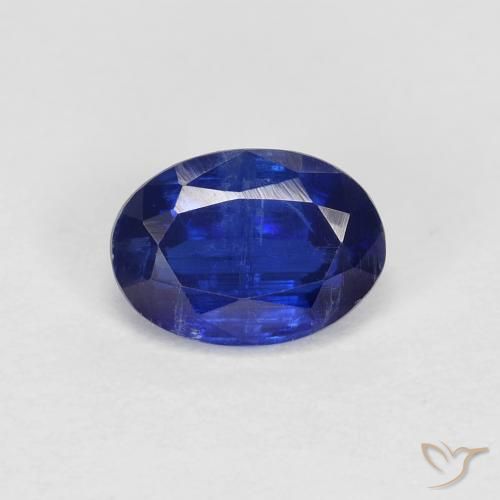 1.02ct طبيعي أزرق بحرى كثيف الكيانيت, بيضوي, VS-SI