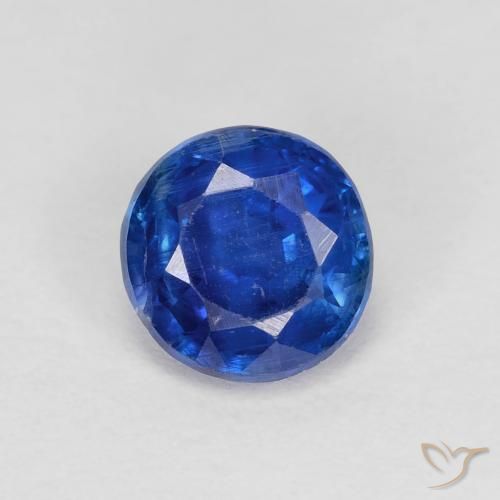 1.03ct طبيعي أزرق بحرى فاتح الكيانيت, دائري, VS-SI
