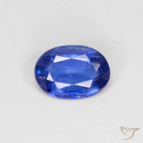 0.85ct طبيعي أزرق غامق الكيانيت, بيضوي, VS-SI