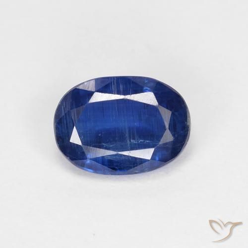 1.14ct طبيعي ازرق غامق الكيانيت, بيضوي, VS-SI