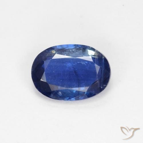 0.91ct طبيعي أزرق غامق الكيانيت, بيضوي, VS-SI